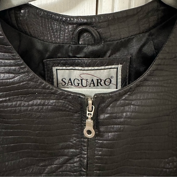 Saguaro Women's Dark Brown Leather Jacket - Picture 1 of 5